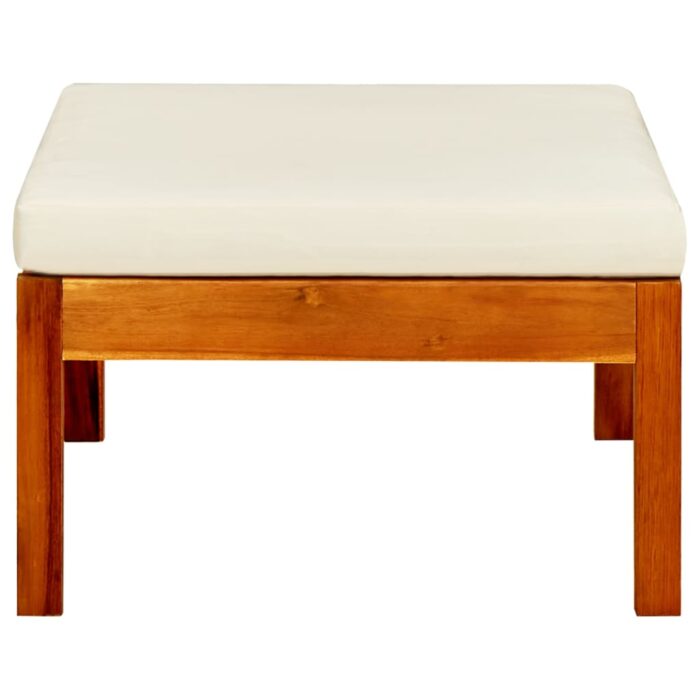 Repose-pieds de jardin lot de 2 Bois d'acacia massif – Image 4