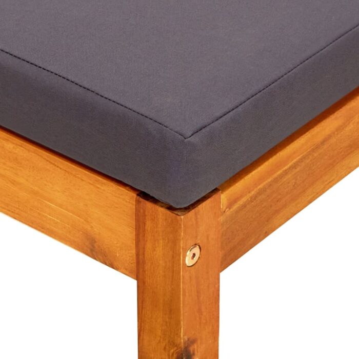 Repose-pieds de jardin lot de 2 Bois d'acacia massif – Image 5