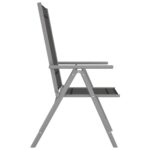 Chaises de jardin pliables lot de 6 Textilène Noir – Image 4
