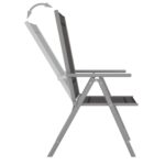 Chaises de jardin pliables lot de 6 Textilène Noir – Image 6