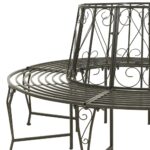 Banc circulaire de jardin 160 cm Acier – Image 3