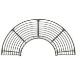 Banc d'arbre de jardin Demi-rond 160 cm Acier – Image 2