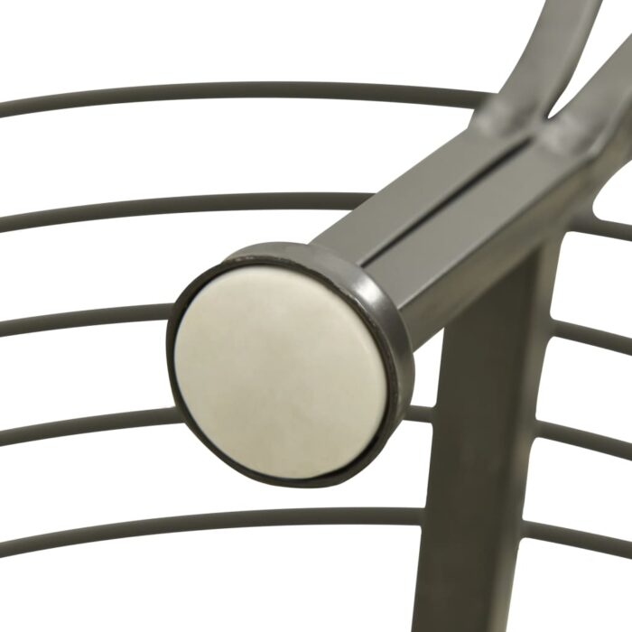 Banc d'arbre de jardin Demi-rond 160 cm Acier – Image 5