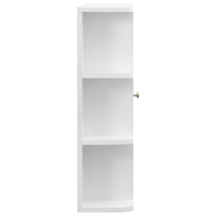Armoire à miroir de salle de bain Blanc 66x17x63 cm MDF – Image 3