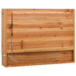 Armoire à miroir de salle de bain LED Chêne 80x15x60 cm MDF – Image 4