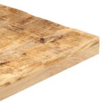 Table de bistro Carrée 60x60x75 cm Bois de manguier brut – Image 3