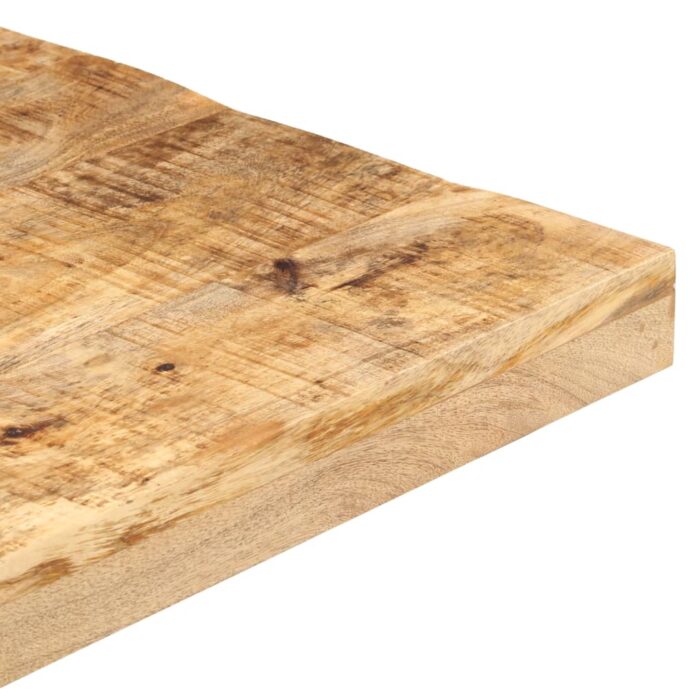 Table de bistro Carrée 60x60x75 cm Bois de manguier brut – Image 3