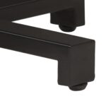 Table de bistro Carrée 60x60x75 cm Bois de manguier brut – Image 4