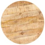 Table de bistro Ronde Ø60x75 cm Bois de manguier brut – Image 2