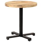 Table de bistro Ronde Ø70x75 cm Bois de manguier brut – Image 6