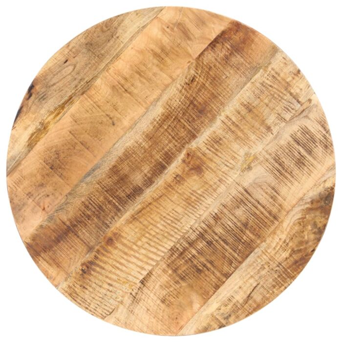 Table de bistro Ronde Ø80x75 cm Bois de manguier brut – Image 2