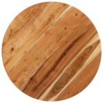Table de bistro Ronde Ø70x75 cm Bois d'acacia massif – Image 2