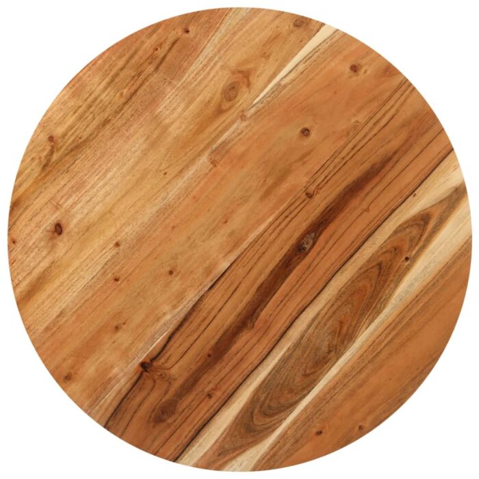 Table de bistro Ronde Ø70x75 cm Bois d'acacia massif – Image 2