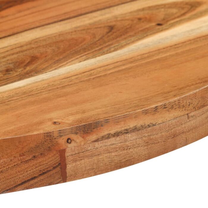 Table de bistro Ronde Ø70x75 cm Bois d'acacia massif – Image 3