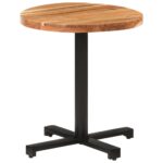 Table de bistro Ronde Ø70x75 cm Bois d'acacia massif – Image 7
