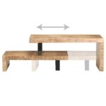 Ensemble de table basse 2 pcs Bois de manguier massif – Image 4