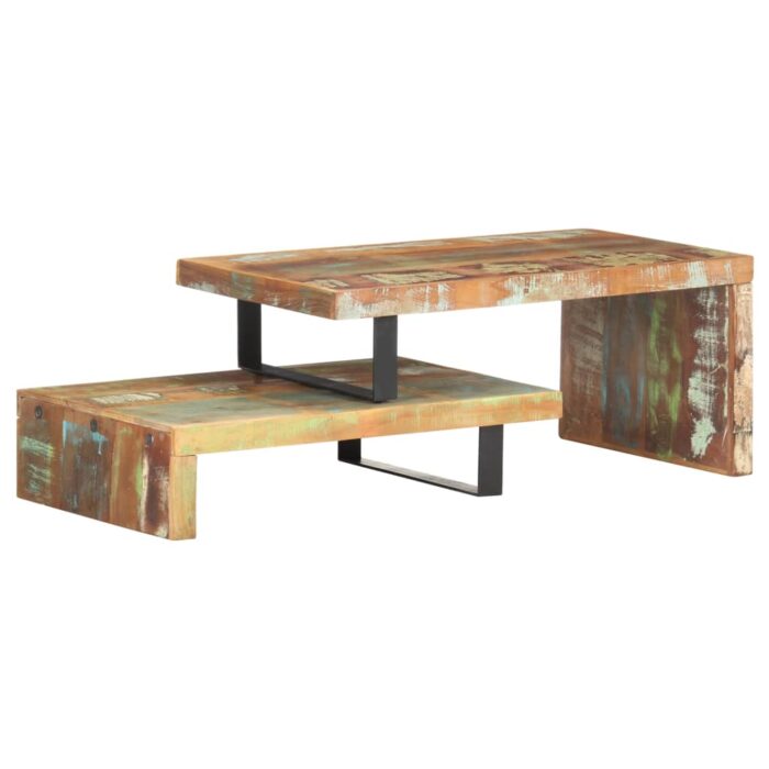 Ensemble de table basse 2 pcs Bois de récupération massif – Image 1