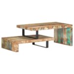Ensemble de table basse 2 pcs Bois de récupération massif – Image 11