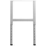 Cadres d'établi réglables 2 pcs Métal 55x(69-95,5) cm Gris – Image 3