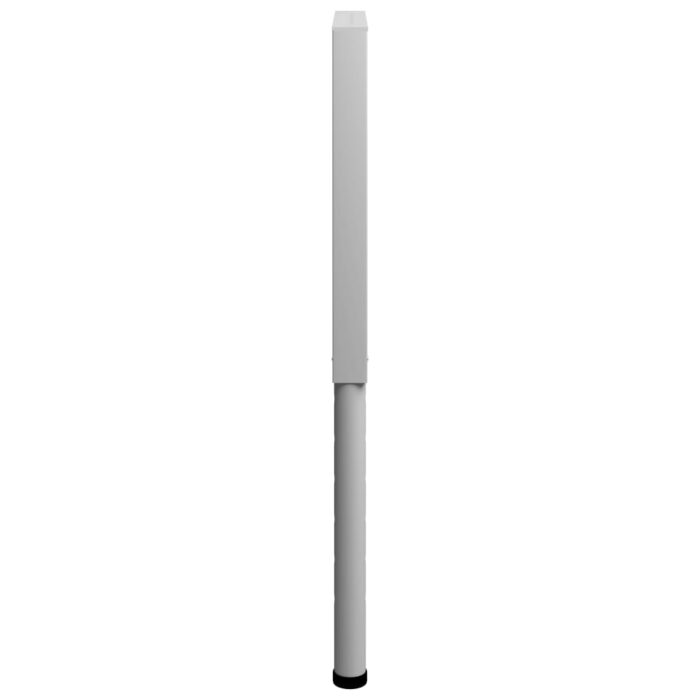 Cadres d'établi réglables 2 pcs Métal 55x(69-95,5) cm Gris – Image 5