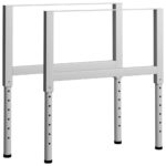 Cadres d'établi réglables 2 pcs Métal 85x(69-95,5) cm Gris