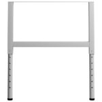 Cadres d'établi réglables 2 pcs Métal 85x(69-95,5) cm Gris – Image 3