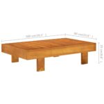 Salon de jardin 2 pcs avec coussins blanc crème Bois d'acacia – Image 7