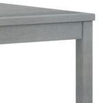 Table basse 100x50x33 cm Gris Bois d'acacia solide – Image 4