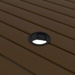 Table de jardin Marron 81,5x81,5x72 cm Acier – Image 3