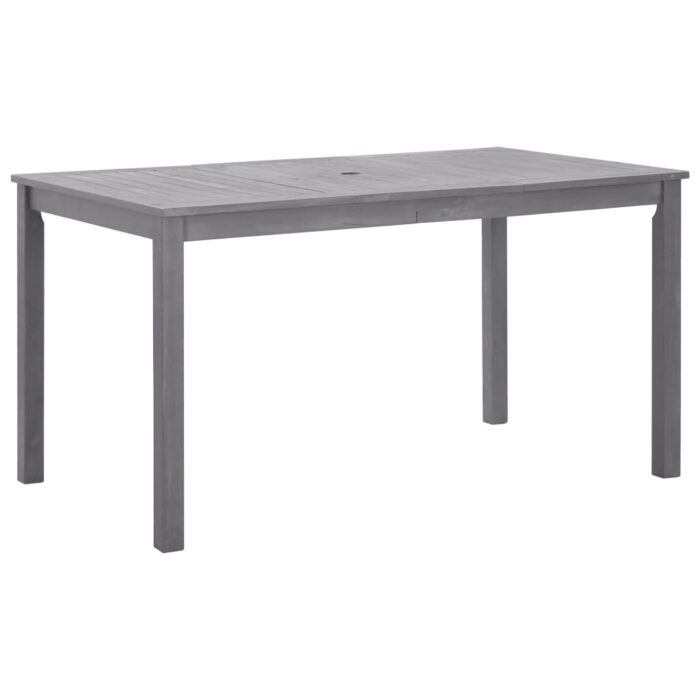 Table de jardin Délavage gris 140x80x74 cm Bois d'acacia massif – Image 1