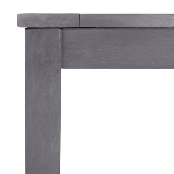 Table de jardin Délavage gris 140x80x74 cm Bois d'acacia massif – Image 4