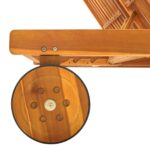 Chaise longue 2 places bois d'acacia massif – Image 5