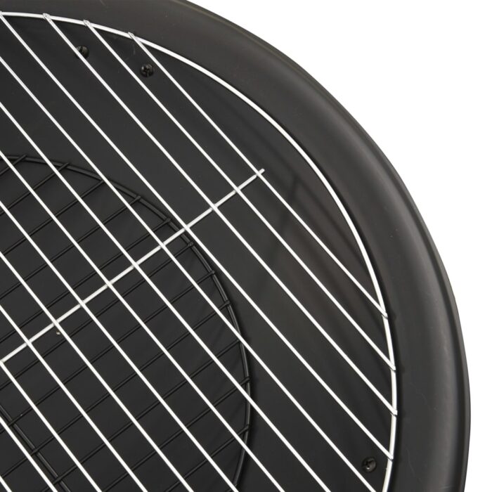 Foyer et barbecue avec tisonnier 2 en 1 56x56x49 cm Acier – Image 5