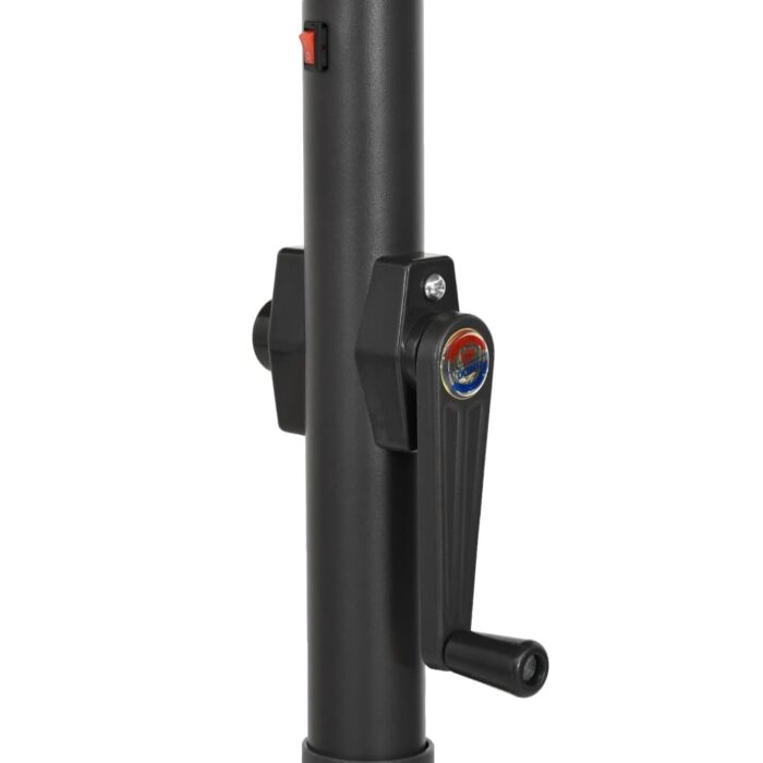 Parasol de jardin avec lumières LED vert 200x211 cm aluminium – Image 7