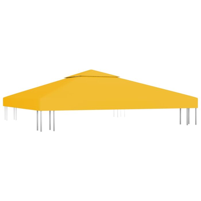 Toile de toit de belvédère 2 niveaux 310 g/m² 3x3 m Jaune – Image 4