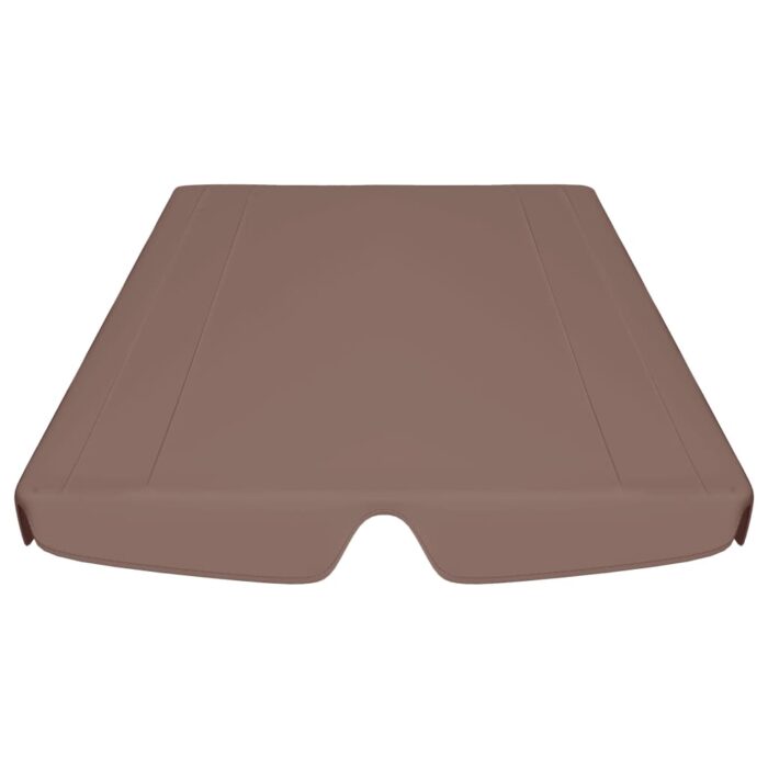 Toit de rechange balançoire marron 188/168x145/110 cm – Image 2