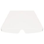 Toit de rechange de balançoire blanc 188/168x145/110 cm – Image 2