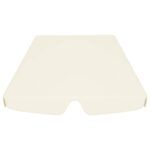 Toit de rechange de balançoire crème 150/130x105/70 cm – Image 2