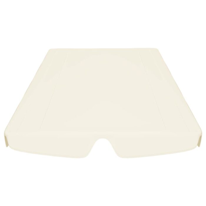 Toit de rechange de balançoire crème 150/130x105/70 cm – Image 2