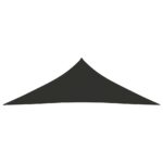 Voile de parasol tissu oxford triangulaire 4x4x5,8 m anthracite – Image 2