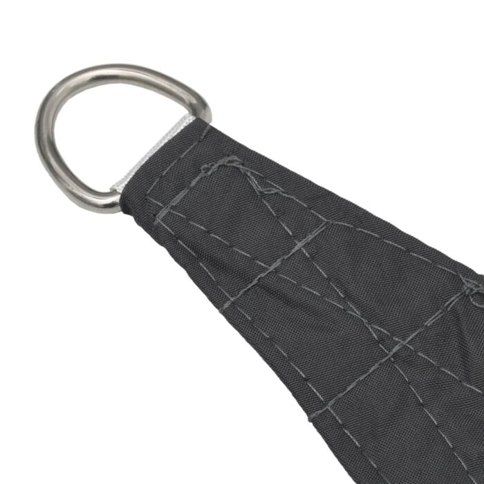 Voile de parasol tissu oxford triangulaire 4x4x5,8 m anthracite – Image 3