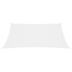 Voile de parasol tissu oxford rectangulaire 2,5x4,5 m blanc – Image 2