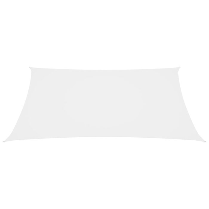 Voile de parasol tissu oxford rectangulaire 2,5x4,5 m blanc – Image 2