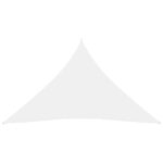 Voile de parasol tissu oxford triangulaire 5x7x7 m blanc – Image 2