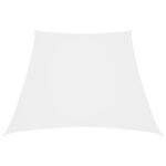 Voile de parasol Tissu Oxford trapèze 3/5x4 m Blanc