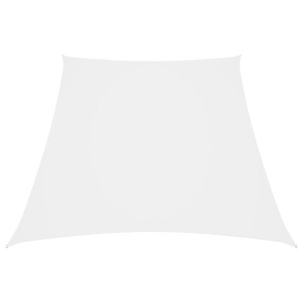 Voile de parasol Tissu Oxford trapèze 3/5x4 m Blanc