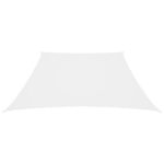 Voile de parasol Tissu Oxford trapèze 3/5x4 m Blanc – Image 2
