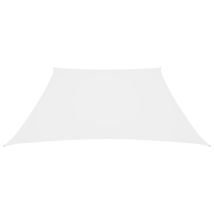 Voile de parasol Tissu Oxford trapèze 3/5x4 m Blanc – Image 2