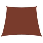 Voile de parasol Tissu Oxford trapèze 2/4x3 m Terre cuite