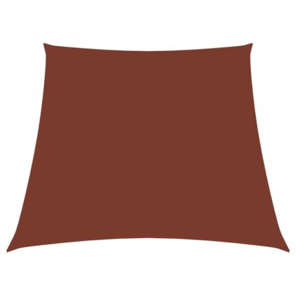 Voile de parasol Tissu Oxford trapèze 2/4x3 m Terre cuite